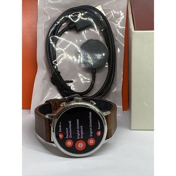 Fossil GEN 4 FTW6011 Women's Brown Leather Digital Dial Hybrid Smartwatch BS258 - Picture 8 of 12